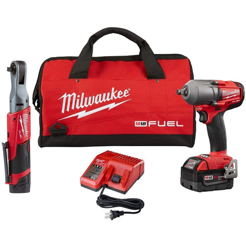 Milwaukee 2591-22 Mid-Torque/Ratchet Combo Kit - MPR Tools & Equipment