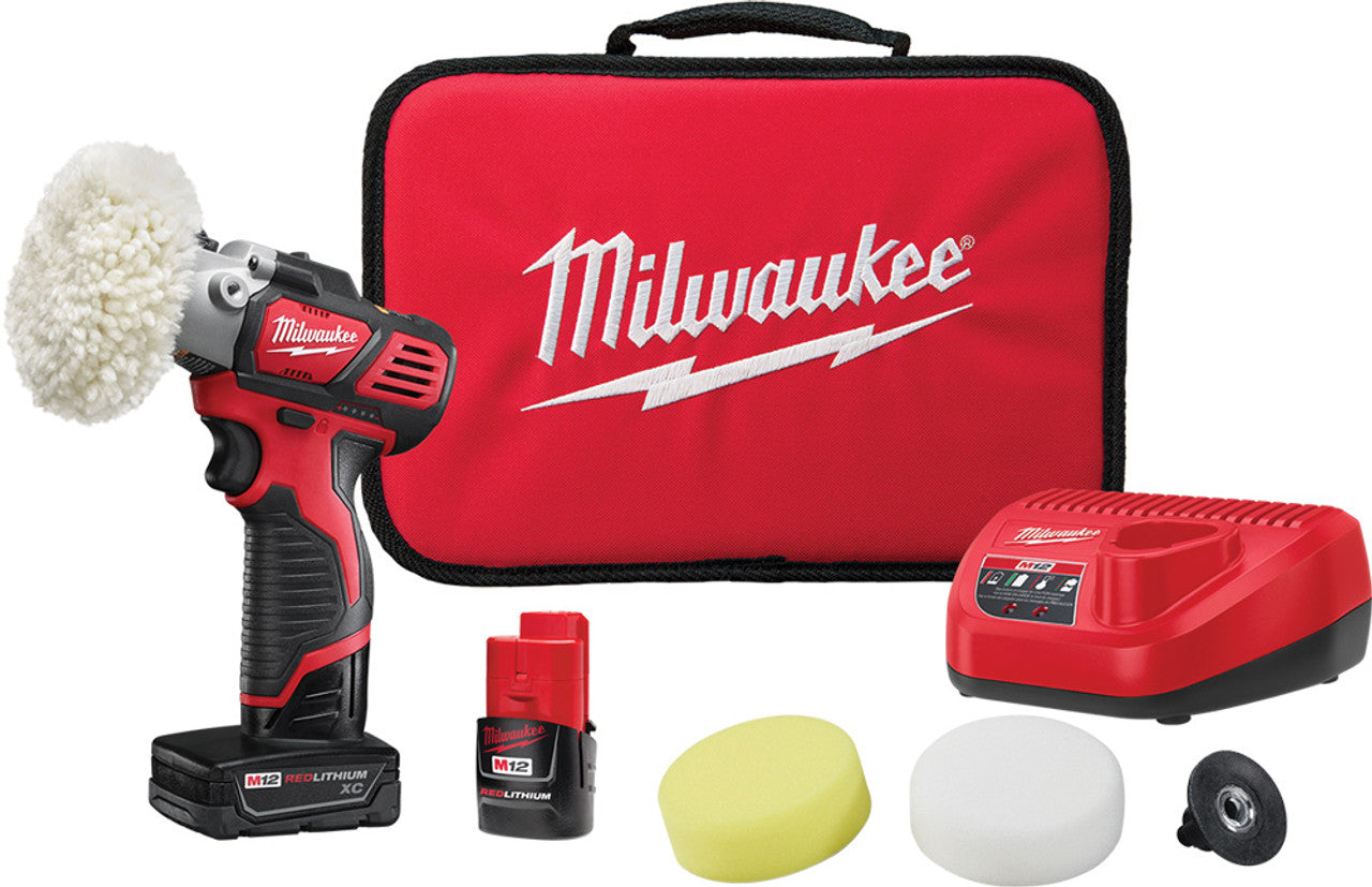 Milwaukee 2438-22X M12™ Variable Speed Polisher/Sander Kit - MPR Tools & Equipment