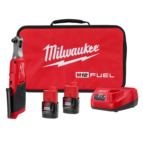 Milwaukee 2567-22 M12 FUEL™ 3/8" High Speed Ratchet Kit - MPR Tools & Equipment
