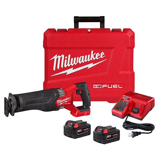 Milwaukee 2821-22 M18 FUEL™ SAWZALL® Reciprocating Saw - 2 Battery XC5.0 Kit - MPR Tools & Equipment