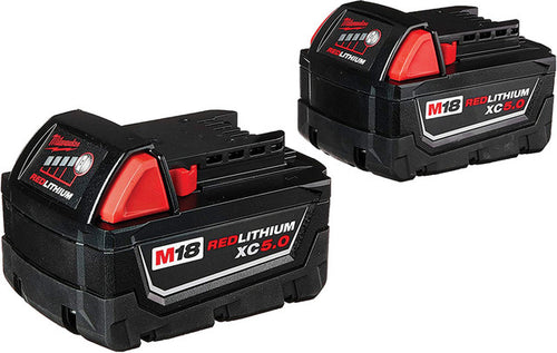 Milwaukee 48-11-1852 M18™ REDLITHIUM™ XC5.0 Extended Capacity Battery Two Pack - MPR Tools & Equipment