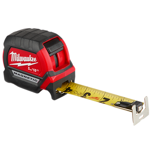 Milwaukee 48-22-0317 5m/16ft Compact Wide Blade Magnetic Tape Measure - MPR Tools & Equipment