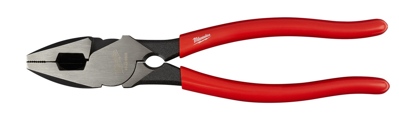 Milwaukee 48-22-6503 9" High-Leverage Lineman's Pliers with Thread Cleaner - MPR Tools & Equipment