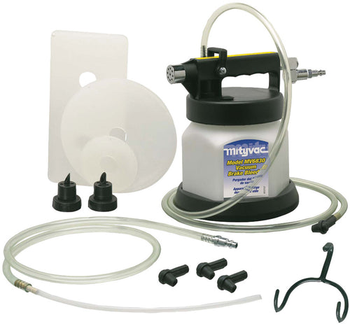 Mityvac MV6830 Professional Pneumatic Air Operated One Person Brake and Clutch Bleeder; Bleeds up to 2 Quarts (1.9 Liters) Per Minute with Simple and Efficient Operation - MPR Tools & Equipme