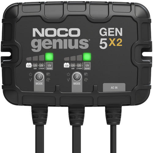 NOCO GEN5X2 12V 2-Bank, 10-Amp On-Board Battery Charger - MPR Tools & Equipment