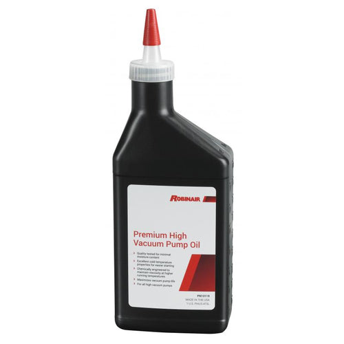 Robinair 13119 Premium High Vacuum Pump Oil, 16oz Bottle (Case of 12) - MPR Tools & Equipment
