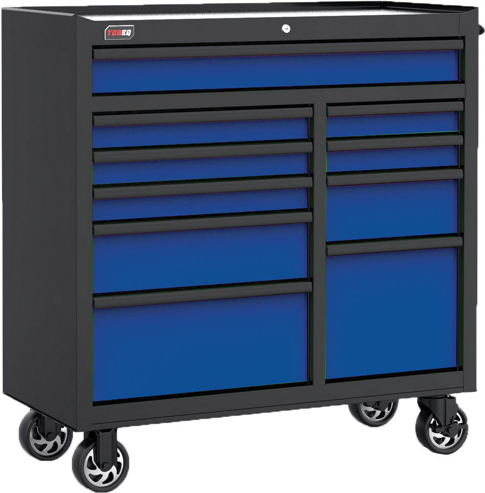 Tobeq RC411018 41" Professional 10-Drawer Roller Cabinets - MPR Tools & Equipment