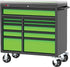 Tobeq RCBT411121LGBK 41" HD Series 11-Drawer Rolling Cabinet (Lime Green/Black)