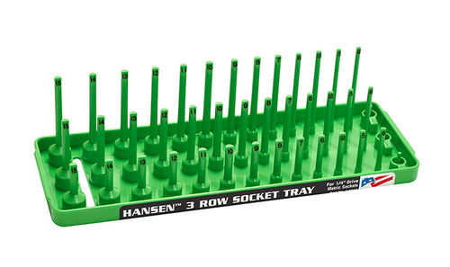 Hansen Global HAN14043 SKT TRAY 1/4 METRIC GREEN - MPR Tools & Equipment