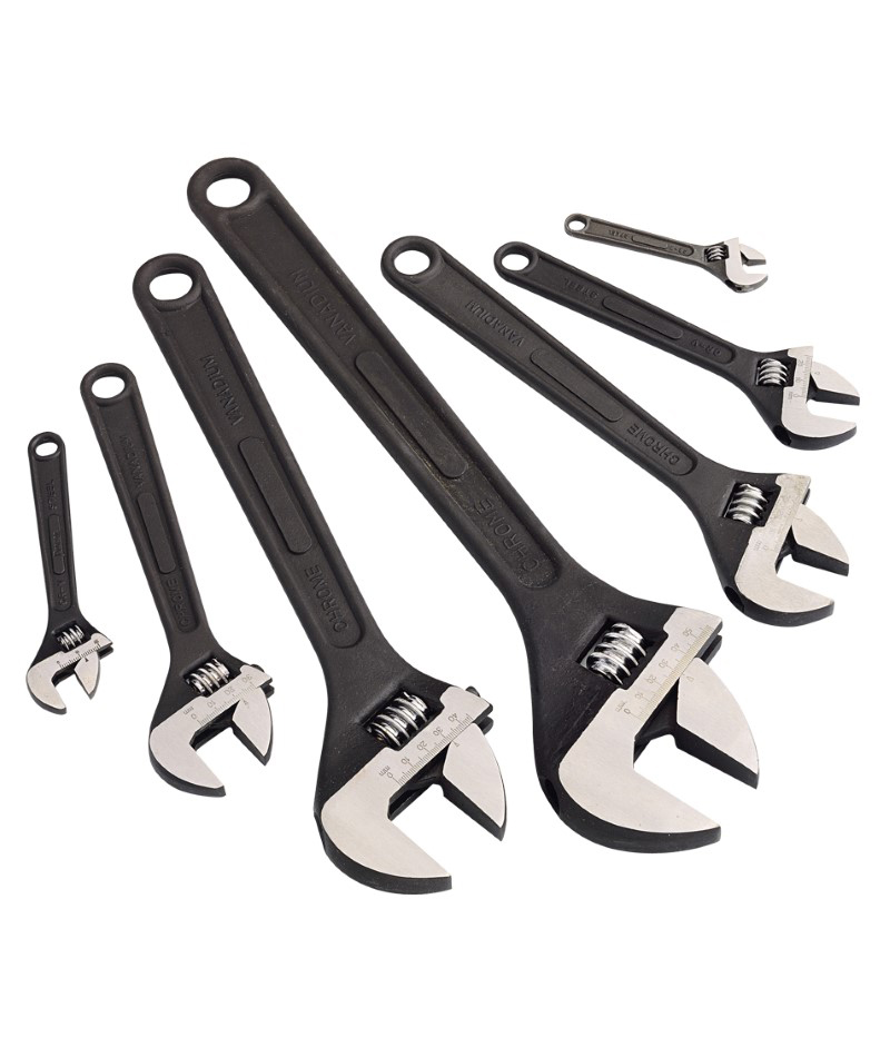 Genius Tools GNS780480 15" ADJUSTABLE WRENCH (42mm) - MPR Tools & Equipment