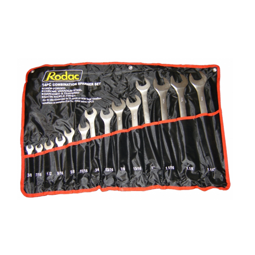 Rodac RDWC14S COMBINATION WRENCH SET 14 PCES - MPR Tools & Equipment
