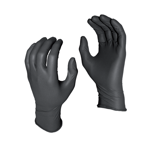 Watson WTS5554PFM (100)5 Mil Black Nitrile Gloves Medium - MPR Tools & Equipment