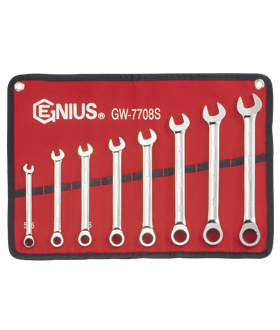 Genius Tools GNSGW7708S 8PC COMBINATION RATCHETING  5/ - MPR Tools & Equipment