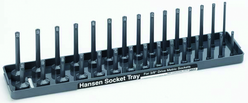 Hansen Global HAN3802 SKT TRAY 3/8 MET - MPR Tools & Equipment