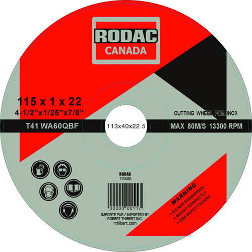 Rodac RD076301 DISC TYPE 1 3"X1/32"X3/8" - MPR Tools & Equipment