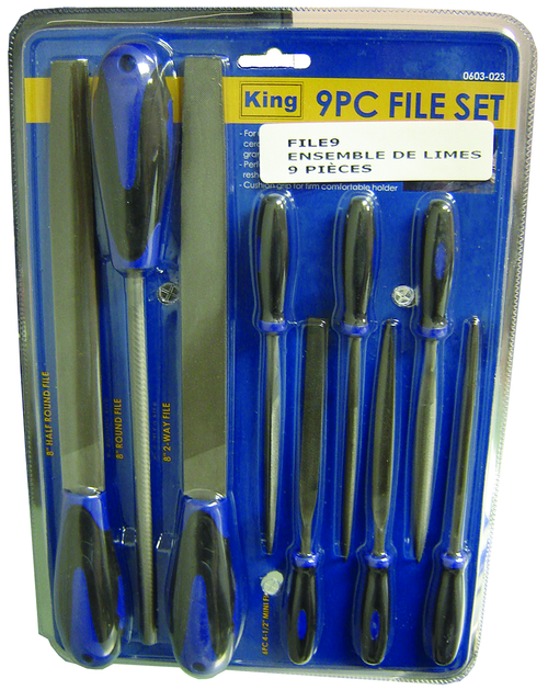 King Tools RDFILE9 9PC FILES SET - MPR Tools & Equipment