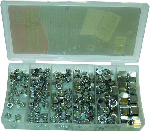 Rodac RDXA150 150Pc Nylon Locknut Assortment - MPR Tools & Equipment