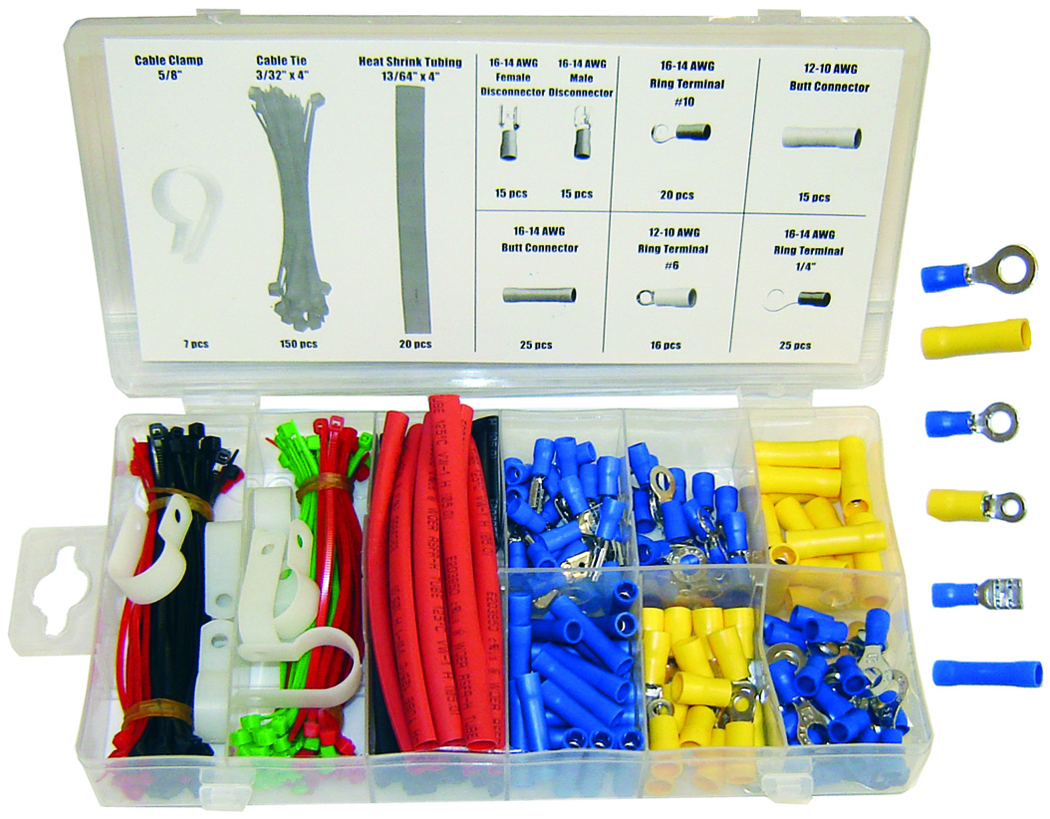 Grip RDXA308 308 PCS ELECTRICAL CONNECTOR ASSORTMENT - MPR Tools & Equipment