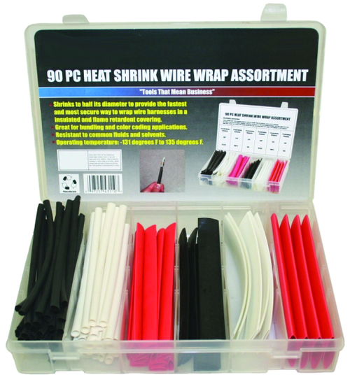 Rodac RDXL43110 90 Pcs Heat Shrink Wire Wrap A - MPR Tools & Equipment