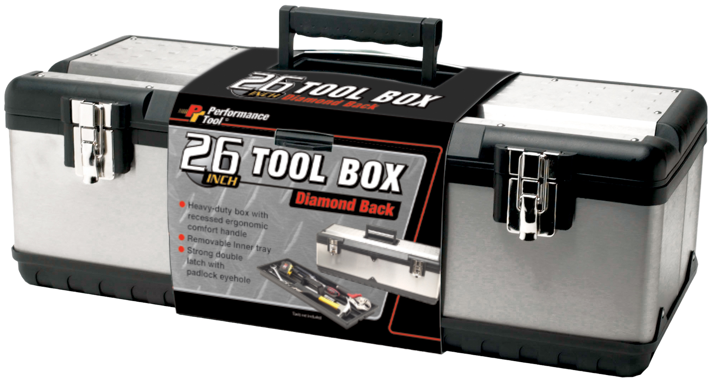 Performance Tools PTW54026 26IN.STEEL TOOL BOX - MPR Tools & Equipment
