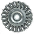 Weiler 08004 Roue à fil torsadé standard 7,6 cm, remplissage en acier 0,0118", trou de tonnelle 1/2"-3/8"