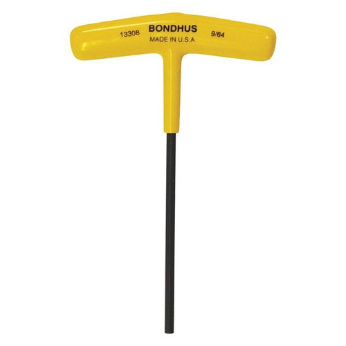 Bondhus 13308 9/64" SAE Dipped T-Handle Hex Key - MPR Tools & Equipment