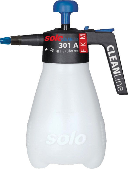 Solo Incorporated 301-A 1.25L CLEANLINE SPRAYER WITH VITON SEALS (ACIDIC PH-SCALE 1-7), 45 PSI, UNIVERSAL HOLLOW CONE ADJUSTABLE NOZZLE