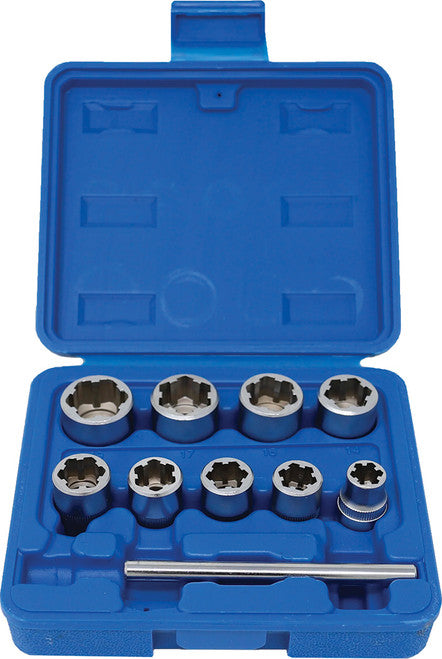 CTA Tools 1232 10-pc Metric Bolt Extractor Set - 8mm to 19mm