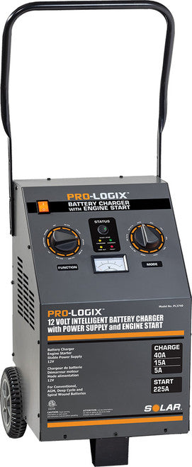 Clore Automotive PL3740 12V 40/15/5A WHEELED BATTERY CHARGER WITH STABLE POWER MODE + ENGINE START