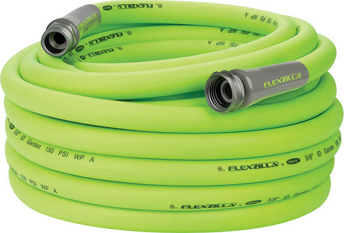 Legacy Manufacturing HFZG575YW Flexzilla Garden Hose, 5/8" X 75', 3/4" - 11 1/2 GHT Fittings
