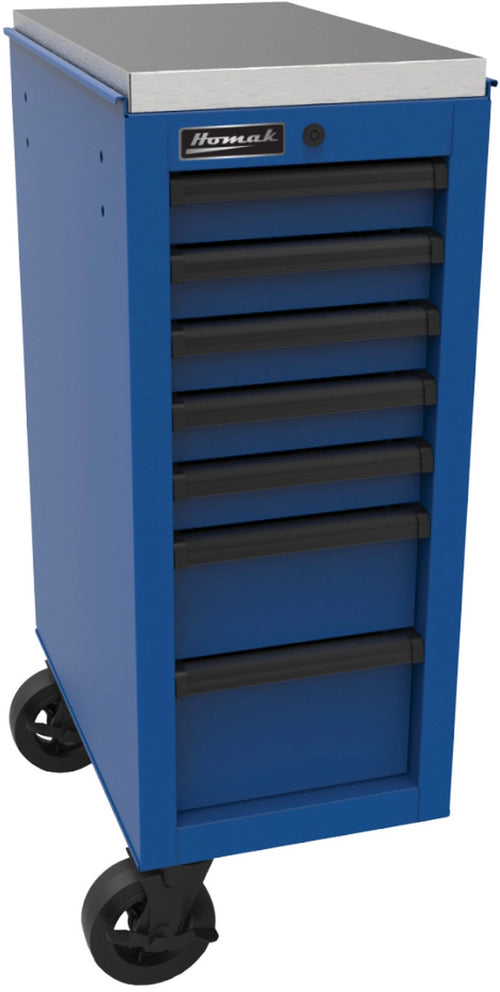 Homak BL08014070 14 1/2” RS Pro Side Cabinet (Blue) - MPR Tools & Equipment