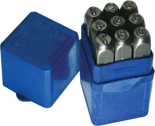 ATD Tools 9603 9 PC. NUMBER STAMP SET, 1/4" X 3" - MPR Tools & Equipment