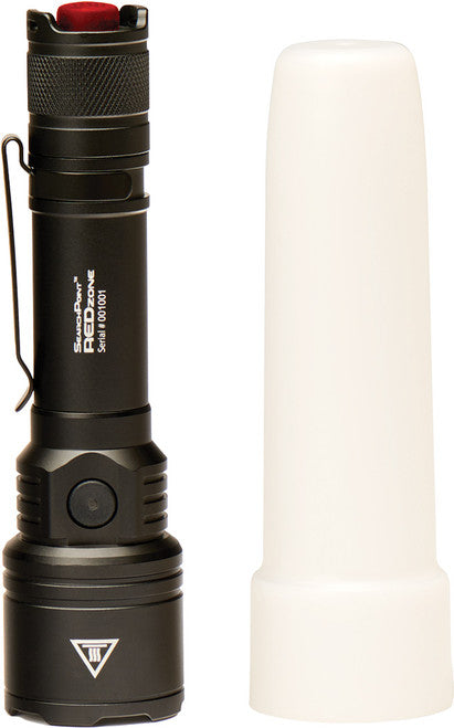 Maxxeon 04010 1200 LUMENS SEARCHPOINT RECHARGEABLE FLASHLIGHT WITH LIGHT DIFFUSER, WHITE, GREEN, RED & FLASHING MODES