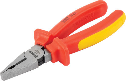 Titan Tools 73327 7" Insulated Lineman's/Electrician's Pliers