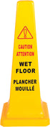 Tobeq 137200 E22 SMALL SAFETY CONE ENGLISH/FRENCH - 26" (CAUTION WET FLOOR)