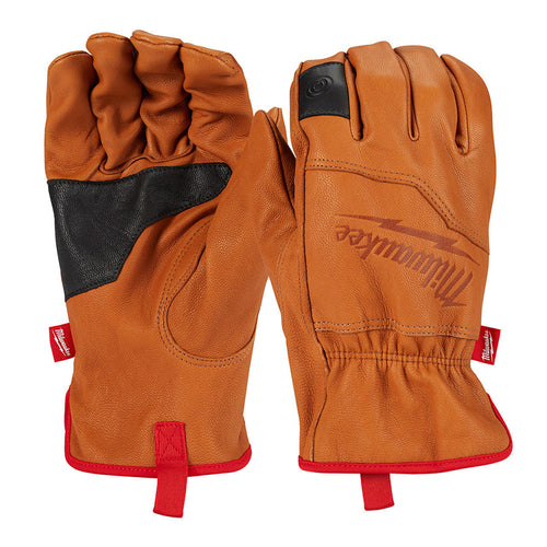 Milwaukee 48-73-0011 Goatskin Leather Gloves, Medium - MPR Tools & Equipment