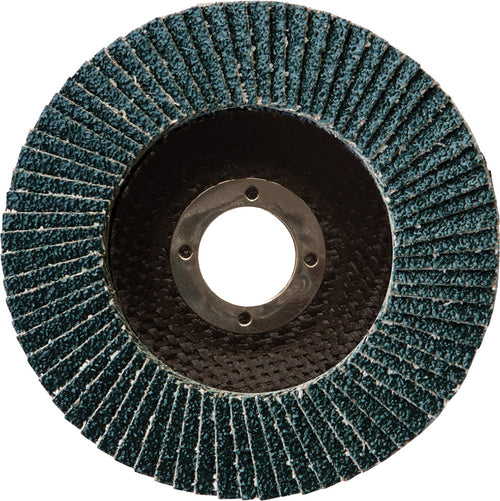 Gemtex Abrasives 712950040 5" 40 Grit Premium Angle Face Zirconia Flap Discs, Type 29, 7/8" Hole, Pack of 5 - MPR Tools & Equipment