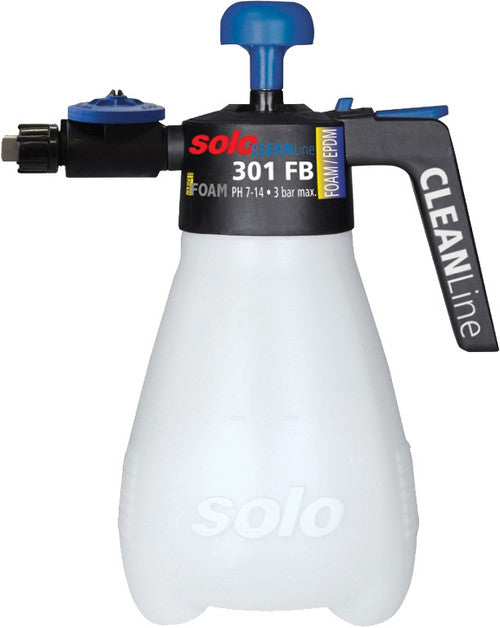 Solo Incorporated 301-FB 1.25L CLEANLINE SPRAYER W/FOAMING FUNCTION, EPDM SEALS (ALKALINE PH-SCALE 7-14), 45 PSI, FLAT SPRAY NOZZLE